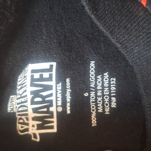 Marvel Black and Red Spider Hero Kids Costume Shirt - Picture 2 of 4